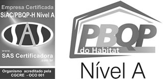 Empresa certificada - Nível A - SAS Certificadora - PBQP do Habitat